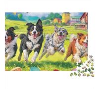 SheepCane Rompicapo 1000 Pezzi Collie Correnti Superiore Qualità Per Giocatori Di Tavolo Socializzante Giochi Di Gruppo Casa 38x26cm/1000pcs