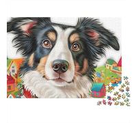 Sheepdog Puzzle 1000 Pezzi - Puzzle Artistico Rilassante, Poster in Omaggio, Confezione Elegante - 52x38cm/1000pcs