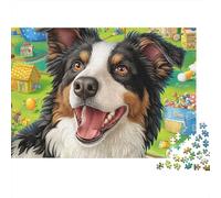 Sheepdog Puzzle Da 1000 Pezzi Aussie Laugh in Cartone Qualità Premium Per Adulti Tempo Libero Decorazione Set Completo Offerta Speciale 38x26cm/1000pcs