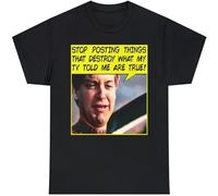 Sheeple sez Stop Posting Things That Destroy What My TV Told Me Short Sleeve Tee Black S