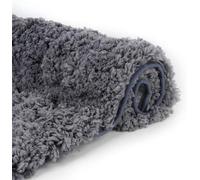 Sheepping Tappeto Bagno Antiscivolo, 80 X 50 cm Tappetino Bagno Assorbente Microfibra, Tappeto Bagno Lungo Lavabile in Lavatrice per Bagno, Vasca, Doccia, Grigio