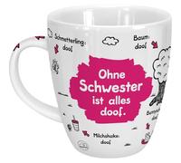 Sheepworld, 42620 Tazza in Porcellana, da 45 cl (Lingua Italiana Non Garantita), Porcellana, Rosa, 9.5 x 9.5 x 11 cm