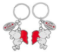 Sheepworld 47329 - Set di ciondoli per due amore, 8,5 cm, in confezione regalo, multicolore, lunghezza