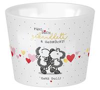 Sheepworld 47762 - Portauovo in porcellana, multicolore