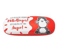 Sheepworld 47964 Custodia per Occhiali, Motivo Occhi, Guscio Rigido, in plastica, 17,5 cm x 6 cm x 3,5 cm, Colore: Rosso, Taglia Unica Unisex-Adulto