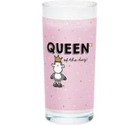 Sheepworld Bicchiere con motivo Queen in vetro, 40 cl, con stampa dorata, regalo per lei, fidanzata, sorella, collega, 48848