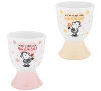 Sheepworld Eierbecher-Set Motiv 'Nicht vergessen: Hab Dich lieb!'