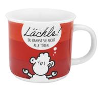 Sheepworld Tasse mit Motiv Lächle - Lieblingstasse in Geschenkbox