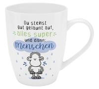 Sheepworld Tazza con motivo di persone | Tazza con scritta New Bone China in porcellana, 35 cl, con vasca da bagno | divertente regalo di compleanno | 74203