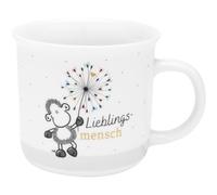 Sheepworld Tazza con motivo Mensch | Tazza preferita in confezione regalo, porcellana, 38 cl, tazza con scritta | regalo, compleanno, regalo divertente | 48941