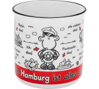 Sheepworld Tazza con scritta Ohne Hamburg ist alles doof | Tazza da caffè, in porcellana New Bone, 35 cl, regalo divertente | 61447