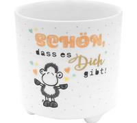 Sheepworld Vaso per fiori con scritta Dich