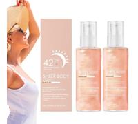 Sheer Body Mist Sunscreen SPF 42+, spray isolante, Sunscreen idratante, protezione solare e dai raggi UV, protezione solare spray, idrati, luminosi, leggeri e assorbenti (2)