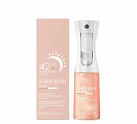 Sheer Body Mist Sunscreen Spf 42,Translucent body Spray Sunscreen,Infused with Shimmering Oil,Refreshing Moisturizing Spray,Hydrates,Brightens,Lightweight Fast-Absorbing Glow Finish (1)