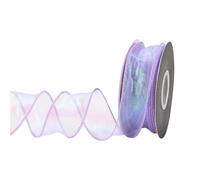 Sheer - Nastro in organza, 40 mm x 9 m, per mazzi di fiori, decorazione per torta nuziale, ghirlanda artigianale, nastro flessibile per fai da te