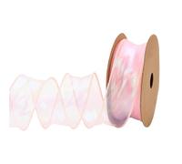 Sheer - Nastro in organza, 40 mm x 9 m, per mazzi di fiori, decorazione per torta nuziale, ghirlanda artigianale, nastro flessibile per fai da te