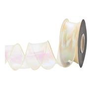 Sheer - Nastro in organza, 40 mm x 9 m, per mazzi di fiori, decorazione per torta nuziale, ghirlanda artigianale, nastro flessibile per fai da te