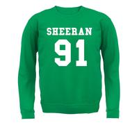 Sheeran 91 - Felpa Per Bambini - Ed 1991 Fan Tour Love Music Gig Musician