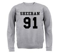 Sheeran 91 - Felpa Per Bambini - Ed 1991 Fan Tour Love Music Gig Musician