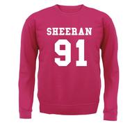 Sheeran 91 - Felpa Per Bambini - Ed 1991 Fan Tour Love Music Gig Musician