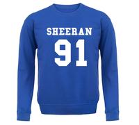 Sheeran 91 - Felpa Per Bambini - Ed 1991 Fan Tour Love Music Gig Musician