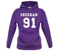 Sheeran 91 - Felpa Per Bambini - Ed 1991 Fan Tour Love Music Gig Musician