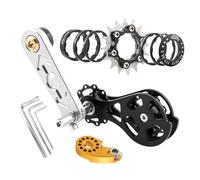 SheerFaring 1 Kit Convertitore Bicicletta Catena Tenditore Monovelocità Accessori Ricambio Regolatore Leggero Materiale Resistente Adatto a Ciclismo Outdoor Sport, Argento 16T