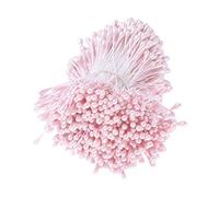 SheerFaring 1800 Pezzi Stami Pistilli Artificiali con Effetto Perla per Decorazioni Floreali Adatti per Fai da Te Bouquet Nuziali Accessori Abbigliamento E Bigio, Rosa
