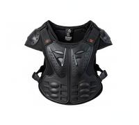 SheerFaring Armatura Bambini Dotata di Protezione Completa per Corpo Placca Torace Supporto Schiena Imbottitura Spalle Materiali Traspiranti Vestibilità , Nero