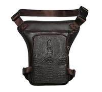 SheerFaring Borsa Da Gamba per Da Uomo, Impermeabile, in Materiale PU, Borsa Da Coscia per Viaggi, Pesca E Attività All'aperto, Style D