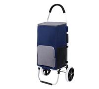 SheerFaring Carrello Pieghevole a Bi-Ruota Salvaspazio Carrello in Lega di Alluminio Pratico per Commissioni Quotidiane, Borsa Termostatica