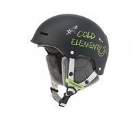 SheerFaring Casco da Bambini con Paraorecchie Imbottiti Removibili Presa d'Aria Integrata Chiusura Regolabile E Interno Protettivo Contro Urti Adatto Snowboard E, NeroVerdeGraffiti