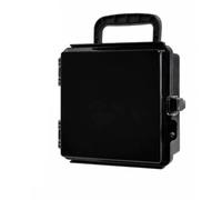 SheerFaring Cassetta Elettrica di Controllo Impermeabile con Piastra Interna Forata E Serratura in Acciaio Inossidabile per Giunzioni E Strumenti in Ambienti, Nero, 150x150x90mm