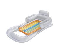 SheerFaring Divano Gonfiabile per Materasso Ad Acqua con Lettino Gonfiabile per Piscina, Chiaro