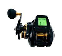 SheerFaring Elettrico da Pesca con Display Ricarica Tramite USB Digitale con di Notifica delle Abboccate E Freno da 10 kg atto per Pesca in in, Mano Sinistra