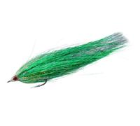 SheerFaring Esche Artificiali Pesca Mosca Streamer Ami Acciaio Elevata Resistenza Occhi 3D Tinsel Riflettente Adatte a Pesca Barracuda Oppure Attività Sportive All'aperto, Green