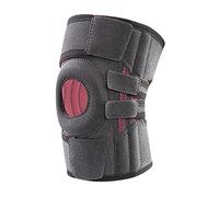 SheerFaring Ginocchiera con Supporto Ginocchio Stabilizzatori Laterali Regolabile Antiscivolo Fascia Elastica Traspirante Compressione Patellare Adatta per, grigio, Taglia unica bambino
