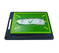 SheerFaring Golf Swing Tappeto Allenamento Golf Visualizza Schema Swing Nucleo Ammortizzante Strato Anti Strappo Base Stabile Trasporto Analisi Colpo E