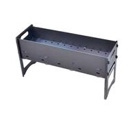 SheerFaring Griglia da Campeggio con Maniglie | Struttura in Metallo Nero, Compatto, Griglia per Barbecue, Giardino