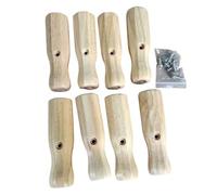 SheerFaring Manico per Tavolo Asta Ricambio Legno Impugnatura Resistente Montaggio Semplice Presa Stabile Adatto a Giocatori E Casalinghe, Wood