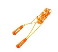 SheerFaring Martello Massaggiante Manuale per Massaggio Profondo E Personalizzato con Cinghia Ergonomica Rullo Spinoso Portatile Strumento di Allineamento Adatto, Giallo 18 Ruote