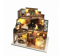 SheerFaring Modello Illuminazione a Batria Dettagliato Casa Delle Bambole -Dapalcoscenico Piani Rilassan per Adolescenti, Scrivania, Soggiorno, Stile A