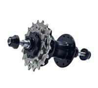 SheerFaring Mozzo Bici Posteriore Mozzo Ruota Posteriore Mozzo 3 Velocità Mozzo Libero Compatibile con Forcellini Stretti Struttura in Lega E Acciaio Rotazione, Nero, 85mm-20 Fori-Fori Opposti