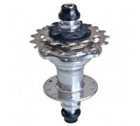 SheerFaring Mozzo Bici Posteriore Mozzo Ruota Posteriore Mozzo 3 Velocità Mozzo Libero Compatibile con Forcellini Stretti Struttura in Lega E Acciaio Rotazione, Argento, 85mm-20 Fori-Fori Opposti