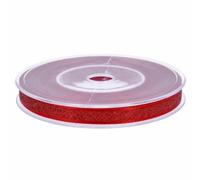 SheerFaring Nastro da 1 Cm per Regalo Creazione di Fiocchi Progetti Artigianali Stagionali E Decorazioni Floreali Bobina in Cartone con Bordo Flessibile, Rosso, 20 Iarde