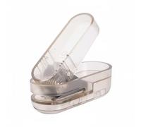 SheerFaring Perforatore Carta Mini Portatile Compatto Perforatore Manuale Un Foro Scomparto Coriandoli Corpo Chiaro Metallo Plastica Adatto per Studenti Impiegati, Grigio