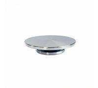 SheerFaring Piatto Girevole Manuale Lucidato Piatto Girevole in Alluminio Facile da Usare Supporto per Scultori, Pasticceria, Diametro 20 Cm