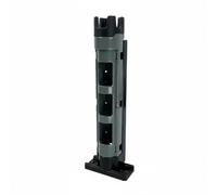 SheerFaring Porta Canna da Pesca Supporto Asta Tubi Portacanne Regolabile in Plastica Resistente con Meccanismo Telescopico Utilizzabile su Barche Pescatori Campeggio , Grigio