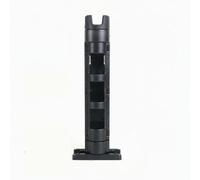 SheerFaring Porta Canna da Pesca Supporto Asta Tubi Portacanne Regolabile in Plastica Resistente con Meccanismo Telescopico Utilizzabile su Barche Pescatori Campeggio , Nero