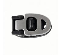SheerFaring Regolabile per Cinghie da Pattinaggio con Piastra periore in Alluminio Montata Base Nera per Fissaggio Sicuro da Snowboard Binding Attrezzatura Adatta, Argento Spinta Senza Gancio